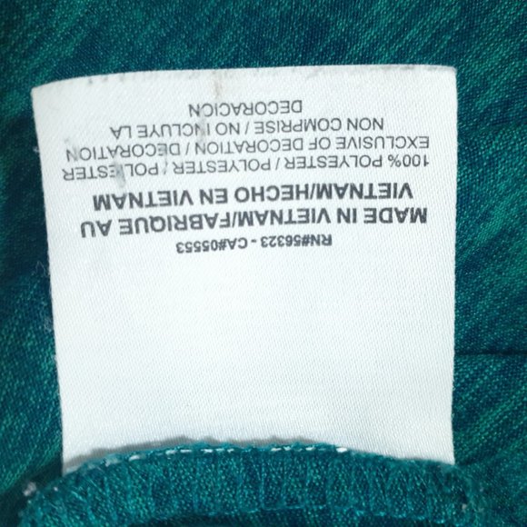 Nike Womens Green Dri Fit V Neck Short Sleeves Activewear Pullover Top Size XS - Picture 6 of 9